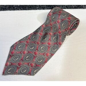 Henry Grethel Paisley Necktie - Red